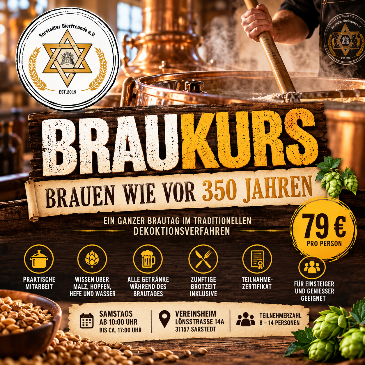 Braukurs: Brauen wie vor 350 Jahren